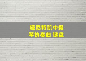 施尼特凯中提琴协奏曲 键盘